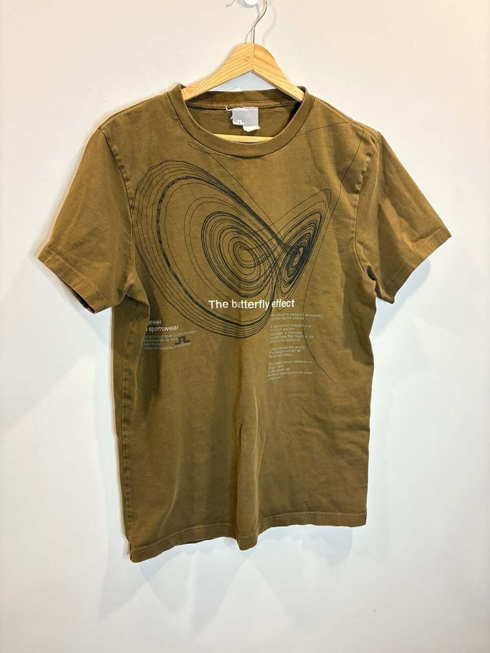 J.Lindeberg The Butterfly Effect Graphic T-Shirt Brown